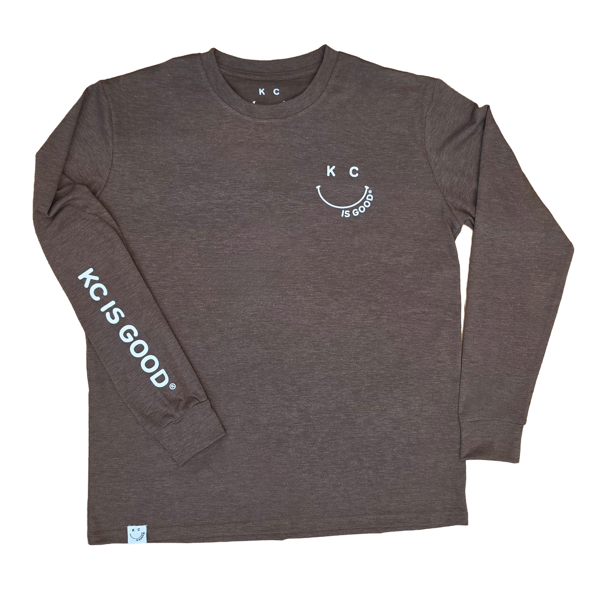Long Sleeve with KC is Good® Feel Good Fiber Technology.
