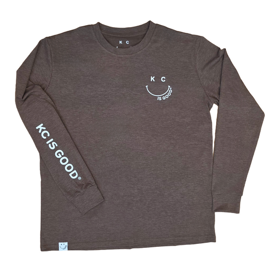 Long Sleeve with KC is Good® Feel Good Fiber Technology.